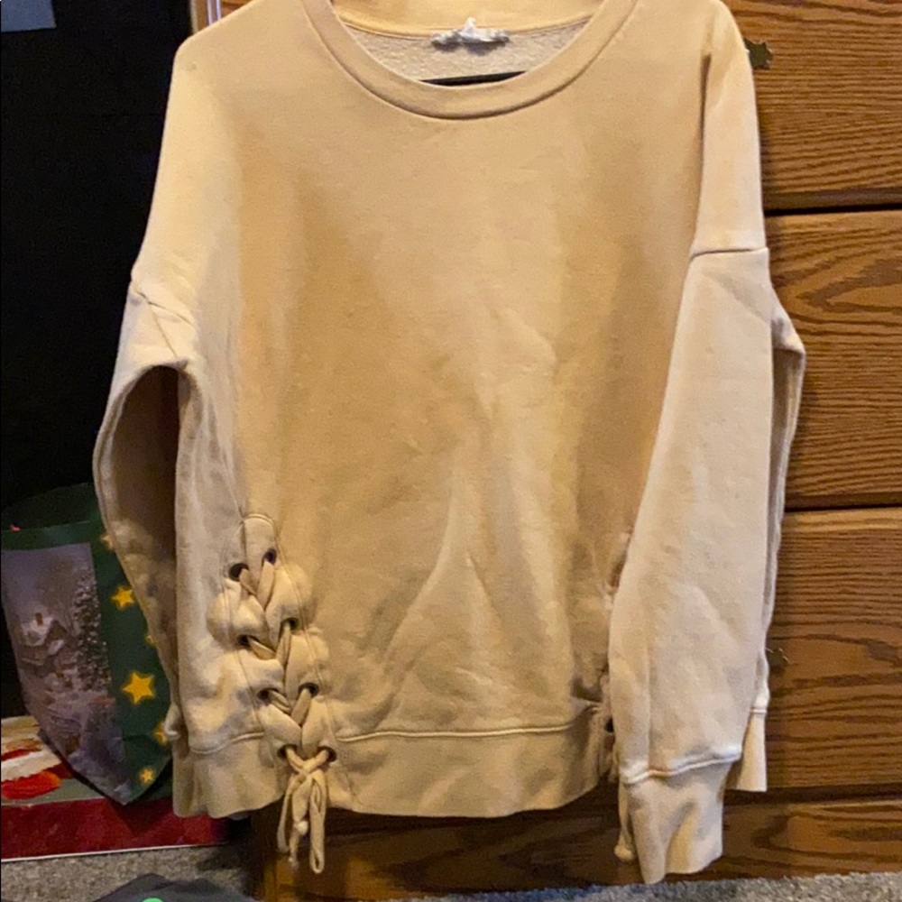 Tie-up Crewneck